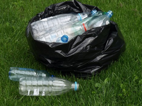 Different types of waste being sorted